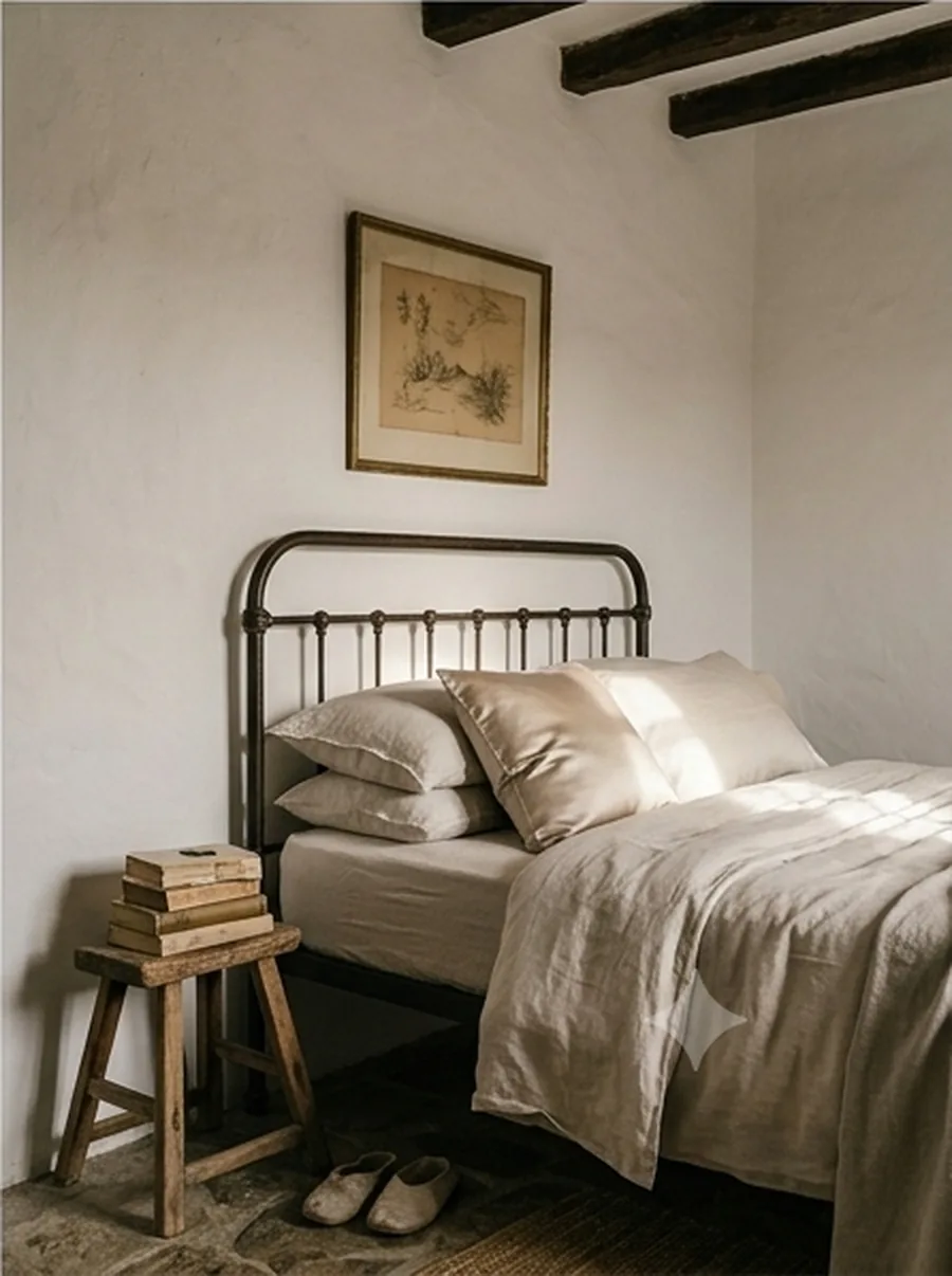 El dormitorio encalado